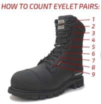 how long laces for 10 eyelets