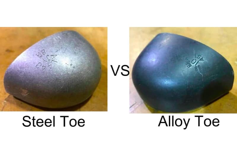 Difference between alloy clearance toe and steel toe