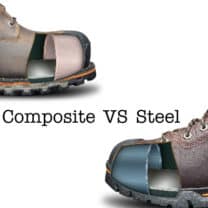 what are composite toes made of
