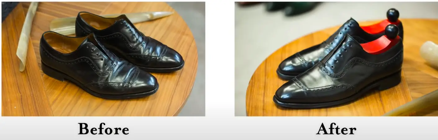 how to get creases out of faux leather shoes