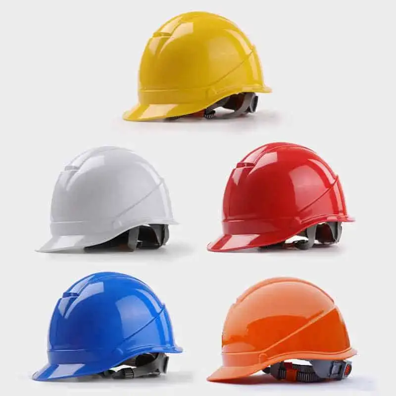 AQMAO Construction worker helmet Helmet Construction Construction Leading Industrial ABS Site Ventilation Anti-mite Helmet Industrial safety helmet Color : Red 