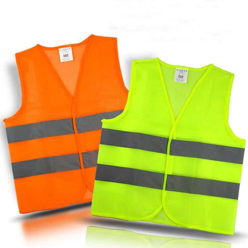 XXR Mens Yellow or Orange HIGH VISIBILITY Vest Safety Waistcoat Hi Viz Jacket 