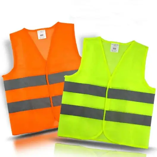 Safety Vest Emergency Road Working Reflective Safety Warning Fluorescent Yellow