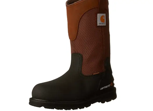 Carhartt Men's 11 Wellington Waterproof Steel Toe Leather Pull-On Work Boot 