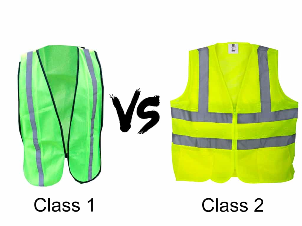Class 1 Vs Class 2 safety vest