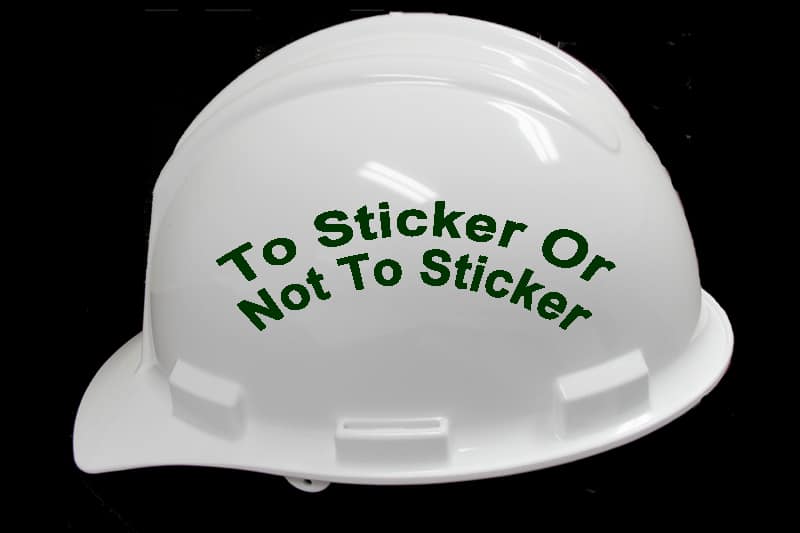 Should you Apply Stickers to the Hard Hats