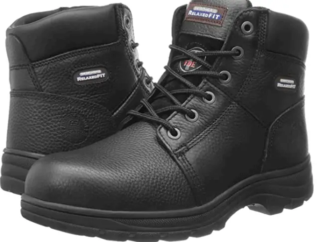 Skechers para o trabalho Workshire masculino relaxado ajuste trabalho Aço Toe Boot 