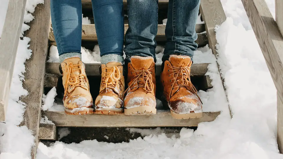 Save your feet from feeling cold by wearing waterproof boots