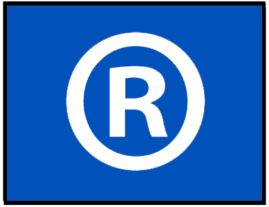 blue square with the letter R footwear meaning