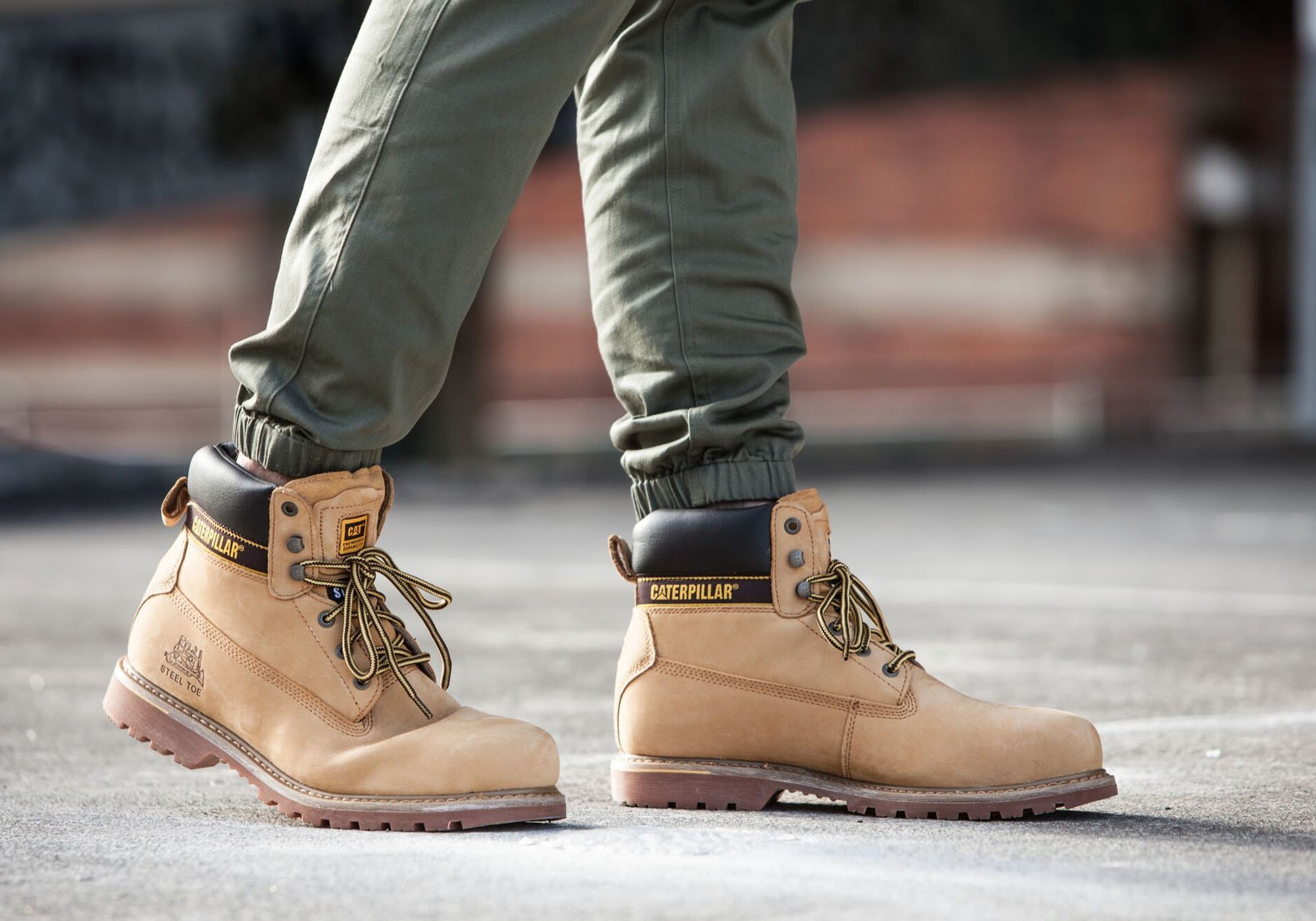 Tan Work Boots for Men