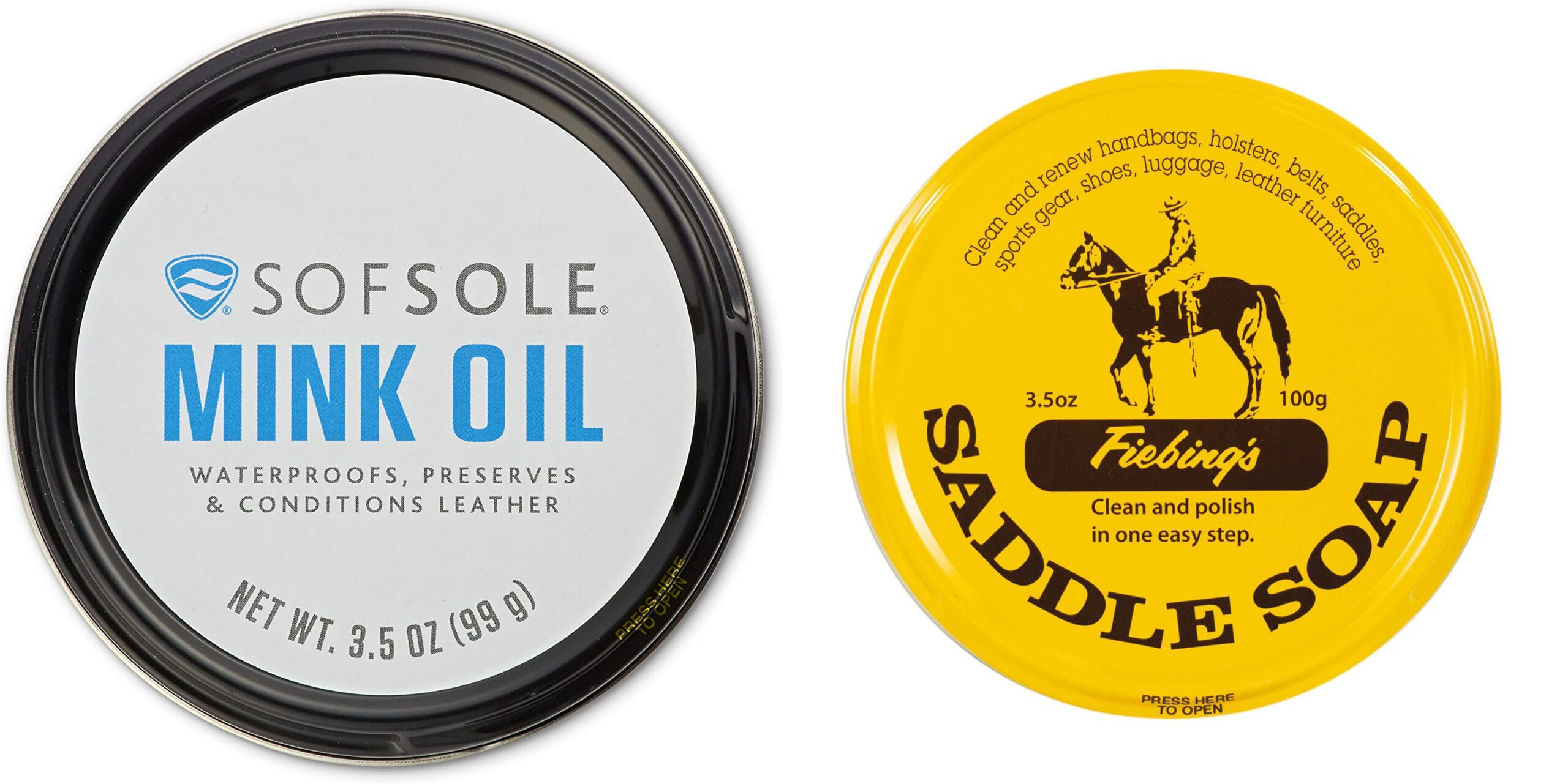 saddle soap and mink oil