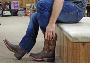 how to make cowboy boots fit tighter around calf