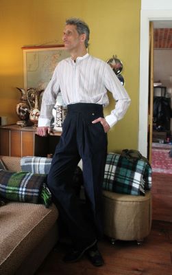 high-waisted vintage slacks
