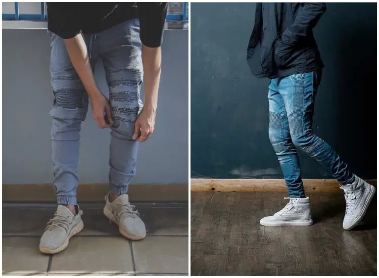 jeans con forma de niño