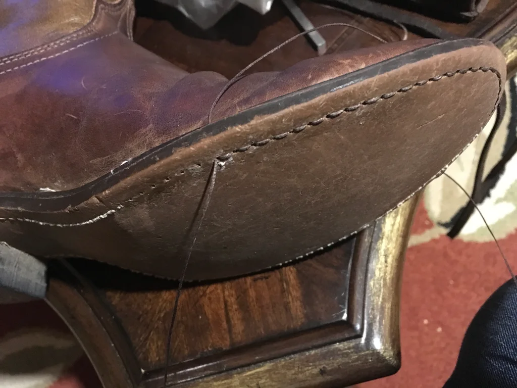 Stitch the New Sole onto the Boot
